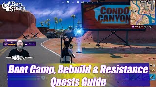 Boot Camp, Rebuild & Resistance Quests - Easy Guide & Locations - Fortnite Chapter 3 Season 2