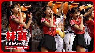 オールスターで元カレを応援する 林襄 （りんしゃん） Dragon  Beauties 小龍女 味全龍啦啦隊 cheerleader 치어리더  臺北大巨蛋 2024/7/20 【台湾チアTV】