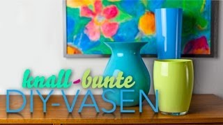 Deko-Trend: Kunterbunte Vasen selbst gestalten! - DIY-Sunday