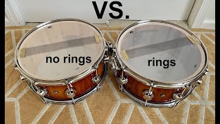 Video thumbnail for DW Snare Drum Re-Rings Shootout comparison by Drumming Etcetera