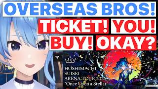 Suisei Uses English To Assure Overseas Bro They Can Buy Her Live Tickets (Hololive) [Eng Subs]