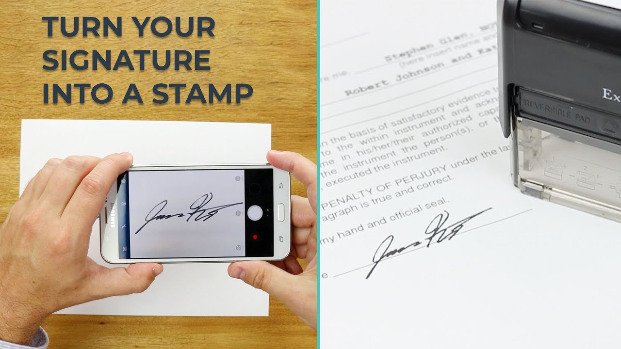 How to Turn Your Signature into a Stamp
