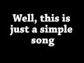 The Shins - Simple Song Lyrics