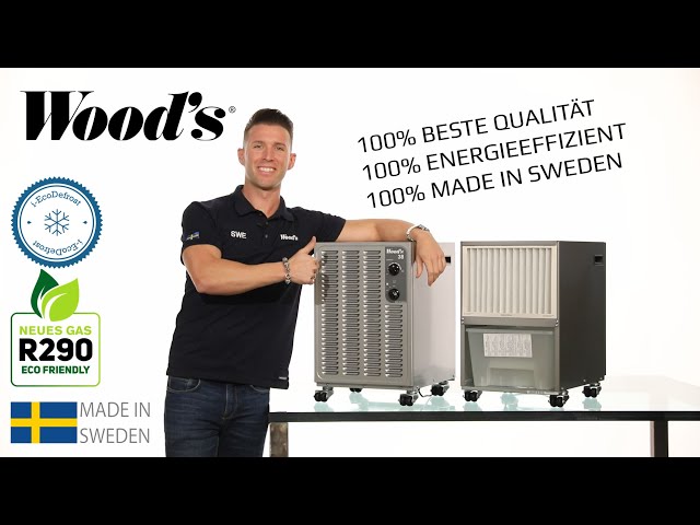 Video teaser per Luftentfeuchter Wood`s SW-Versionen 100% Qualität | 100% zuverlässig und energieeffizient