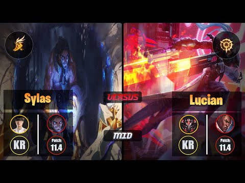 Faker SYLAS (Mid) [Fleet Footwork] VS LUCIAN - Grandmaster KR Patch 11.4
