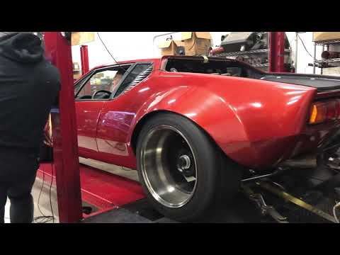 1972 Pantera with Ford Racing z460 575hp crate motor on dyno