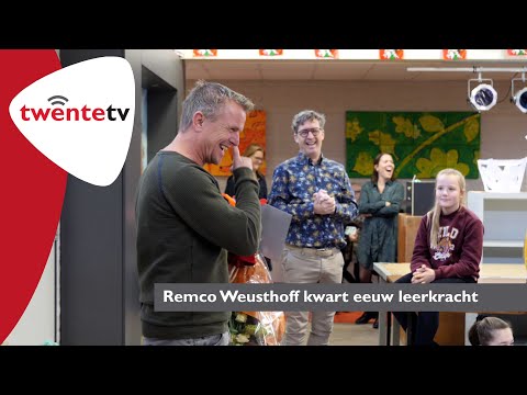 Remco Weusthoff kwart eeuw leerkracht - Twente TV