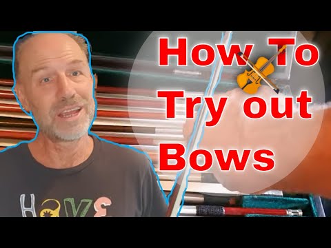 The best way to try bows - Olaf Talks about Violin, Viola, Cello and Double Bass bows