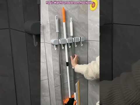 5 slot broom mop holder  heavy quality