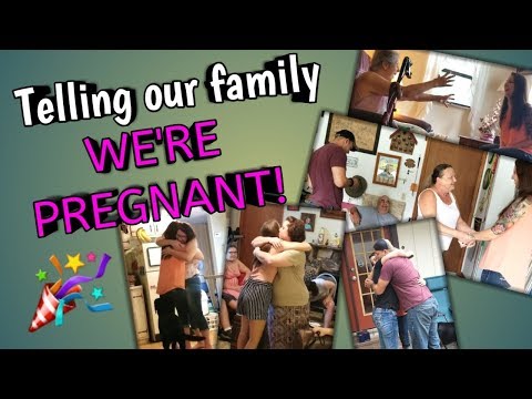 SURPRISE PREGNANCY ANNOUNCEMENT | TELLING OUR FAMILY WE'RE PREGNANT! | ERIKA ANN Video