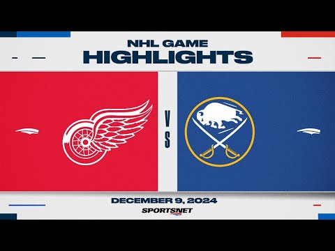 NHL Highlights | Red Wings vs. Sabres - December 9, 2024
