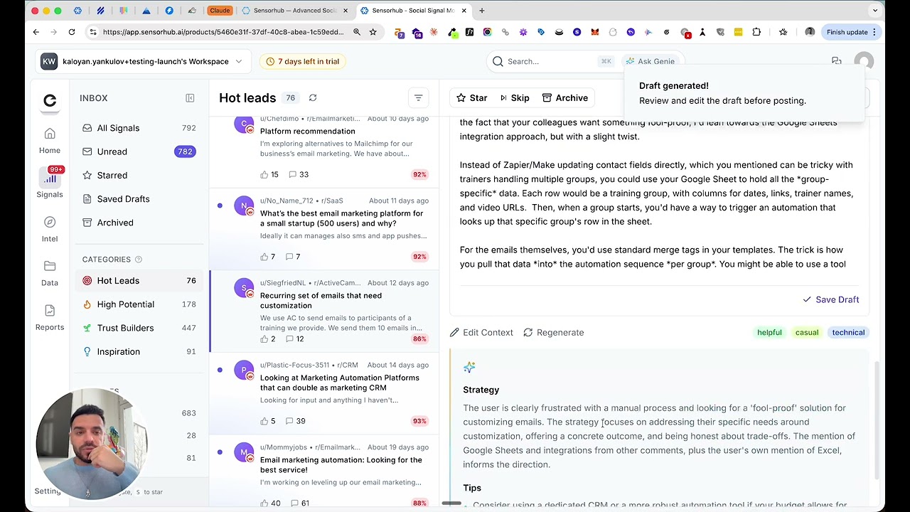 Sensorhub demo video Sensorhub demo video