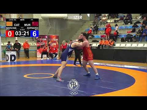 Final - 92KG - LO - MAYILYAN VARDANYAN, RAZMIK (CAT) KOPBAYED, MUKHAMMEDSULTAN (MUR)