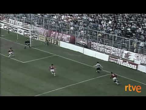 Athlétic 1 - Logroñés 2 en San Mamés.  Liga 1991-92