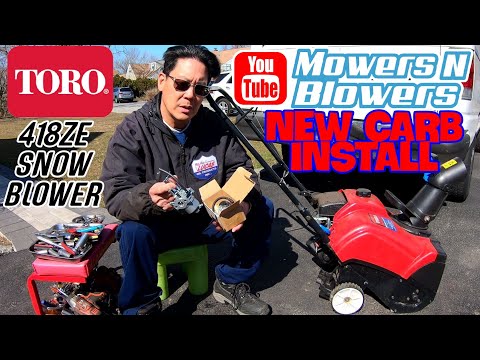 TORO 418ZE POWER CLEAR SINGLE STAGE SNOWBOWER 4 CYCLE CARBURETOR REPLACEMENT THROTTLE GOVERNOR RESET