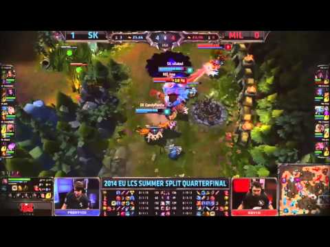 [LOL] League Of Leanged SK vs MIL - 2014 EU LCS SUMMER 2 QUARTERFINALS Game 2