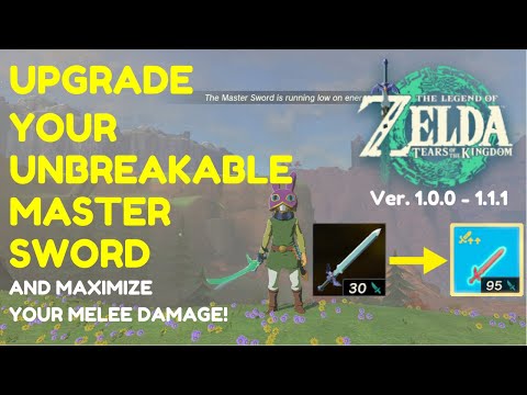 Upgrade UNBREAKABLE Master Sword To Its MAX DAMAGE | Tears of the Kingdom