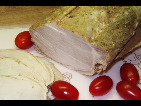 Schab krótko gotowany, domowa wędlina, pyszna, soczysta- przepis