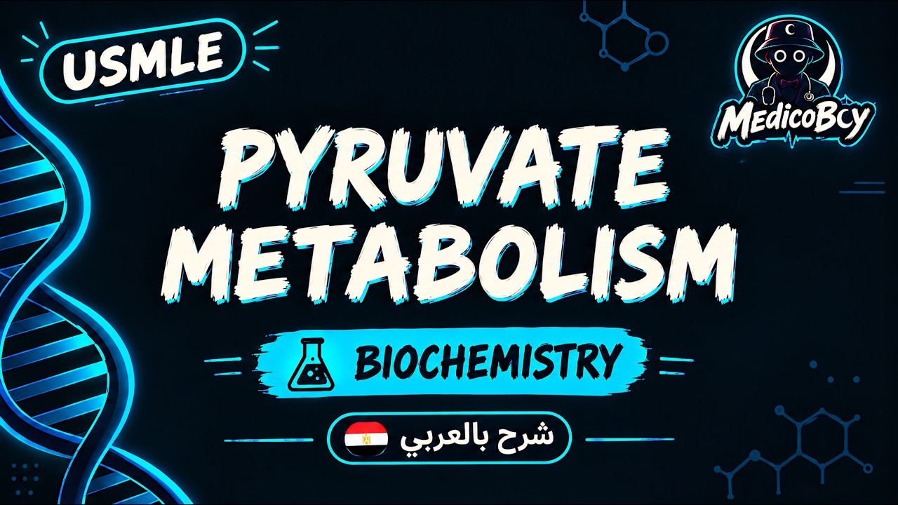 Pyruvate Metabolism | USMLE Step 1 | شرح بالعربي