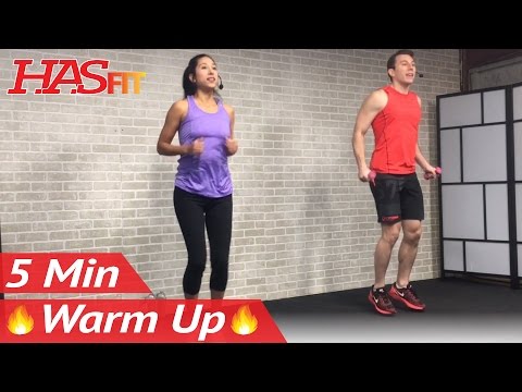 5 Minute Fat Burning Cardio Warmup Exercise - 5 Minute Warm Up Exercises Before Workout – How to