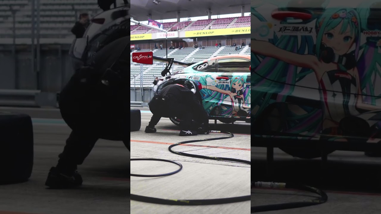 Pit Stop Practice!  #fightgsr #SUPERGT #RacingMiku #shorts