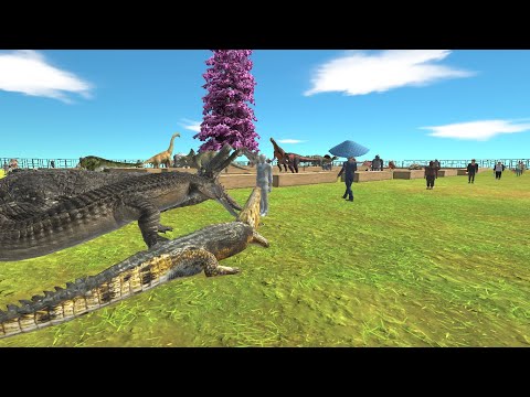 All crocodile DEATH RUN-animal revolt battle simulator