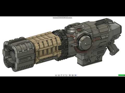 TimeLapse DOOM Gun Eternal (3D model creation Fusion 360)
