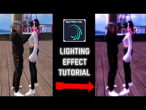 Free fire lighting effect tutorial | alightmotion | ff colour tutorial