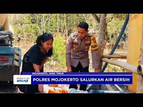 BHARADUTA POLRES MOJOKERTO SALURKAN BANTUAN AIR BERSIH