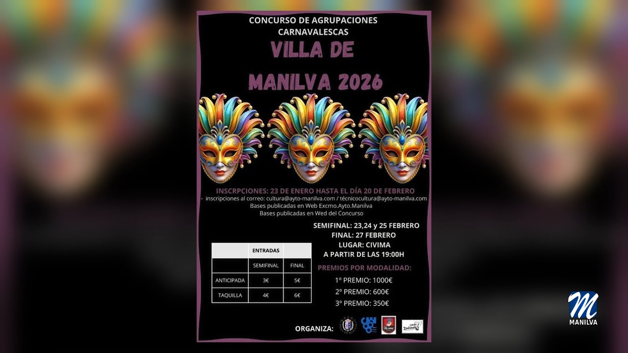Inscripciones abiertas para el ‘Concurso de Agrupaciones Carnavales