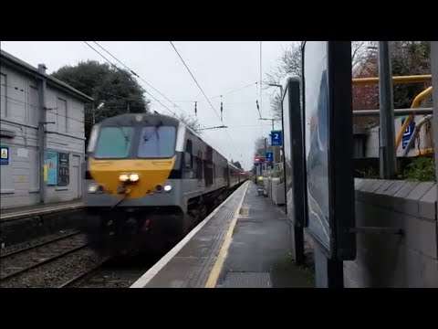 *Fast* NIR 201 Class Loco NO.231 Enterprise Set 9004 Service 15:20 to Belfast at Raheny 28/1/23