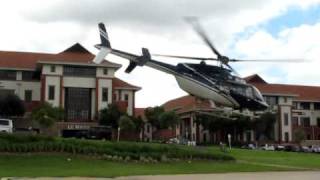 preview picture of video 'FlyJozi - Bell 407 Dimension Data take off'