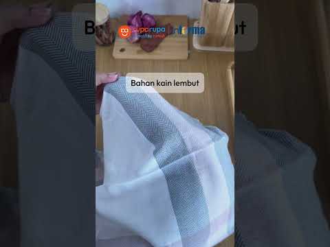 Gambar Informa Kain Lap Dapur Stripe Set 2 pcs - Krem/Hijau