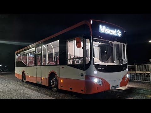 Tamar Coaches Volvo B8RLE eVoRa T300 TCL on dead run