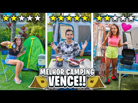 QUEM FIZER O MELHOR CAMPING PROFISSIONAL NA MANSÃO GANHA! - INCRÍVEL!