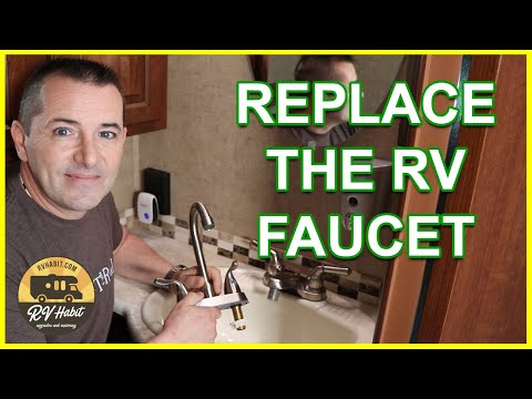 How To Replace And Install An RV Bathroom Faucet – RV Upgrades – RV Mods