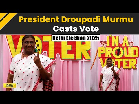 Delhi Election: President Droupadi Murmu Casts Her Vote | Delhi Election Voting | AAP, BJP, Congress