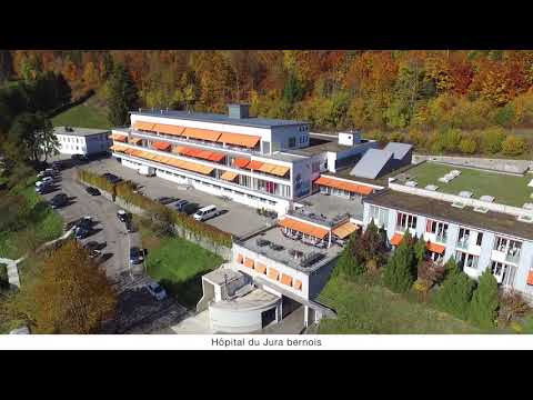 La ville de Saint-Imier vue du ciel