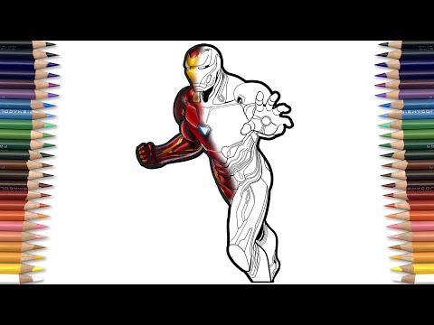 IRON-MAN ENDGAME Coloring Page - Avengers Infinity War [NCS] Awakening - Savannah - Breeze - Nobody