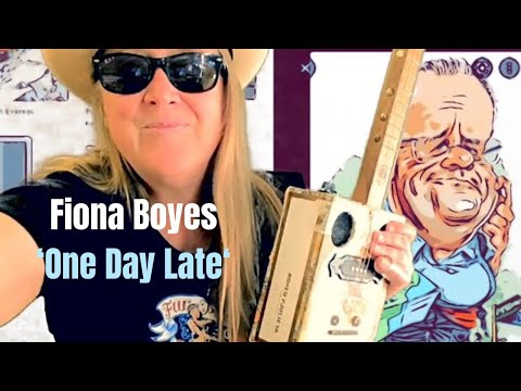 More 3 String Cigarbox Guitar! 'One Day Late - One Dollar Short' - Fiona Boyes