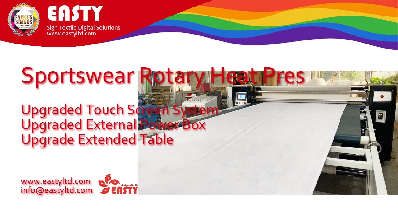 Rotary Heat Press | Calendar Heat Transfer Machine for sportswear garment textile printing | Dye Sub