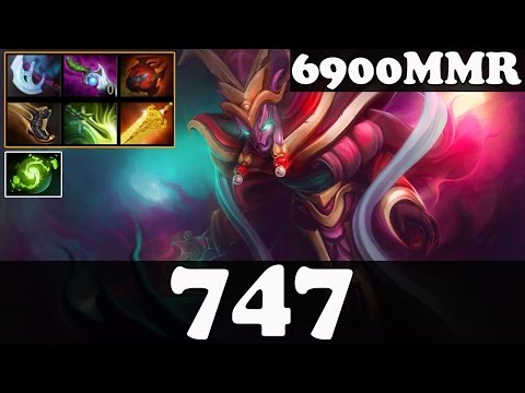 Dota 2 - 747 6900 MMR Plays Spectre vol 3 - Ranked Match Gameplay