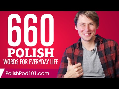 660 Polish Words for Everyday Life - Basic Vocabulary #33