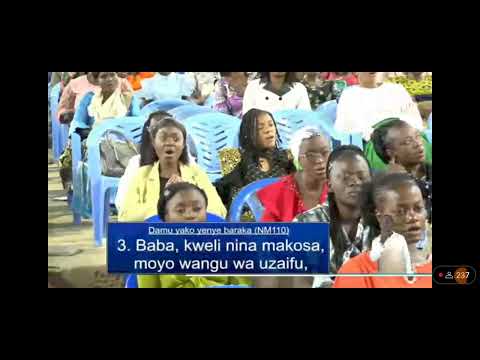 🎶DAMU YAKO YENYE BARAKA(NM110), Cantique chanté au Tabernacle de Kolwezi