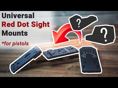 How to install and setup universal red dot mounts for pistols