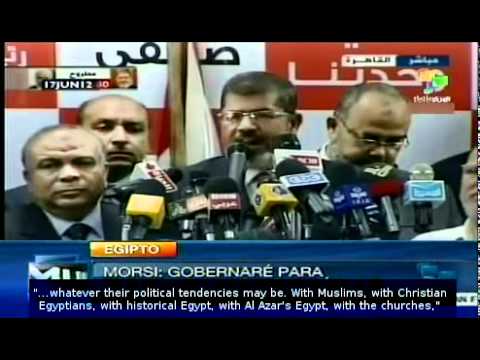 Morsi: "as president, I will treat all Egyptians equally"