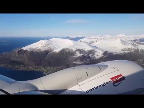 Partida Ålesund (AES) em uma linda tarde de abril