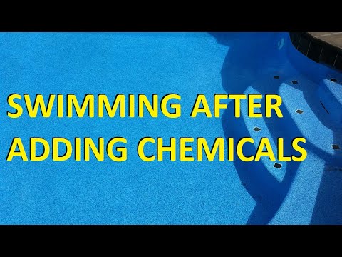 Swimming After Adding Chemicals To The Pool