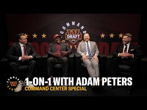  Adam Peters Exclusive 2026 Draft Night Interview | Command Center | Washington Commanders | NFL