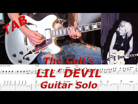 LIL' DEVIL (THE CULT) Guitar Solo - TRANSCRIBED